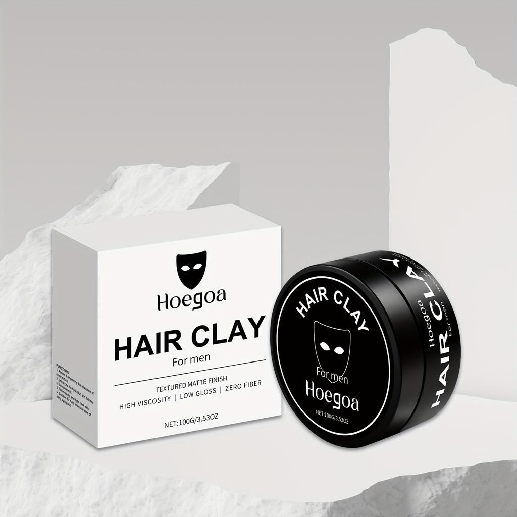 100g Herren Styling Clay, Natürliches Volumen und Matte Textur für Haarstyling und Formgebung