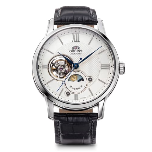 

Orient SUN & MOON Automatic Watch, Mechanical, RN-AS0003S, Men s, White, Silver, with Japanese Manufacturer s Warranty