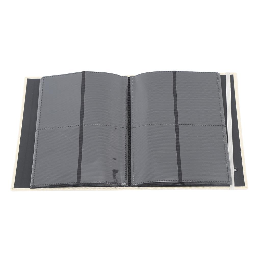 Photo Album 3 Inch 208 Pockets Cotton and Linen Card Album Khaki Stamp Ticket Storage Book For Polaroid Camera