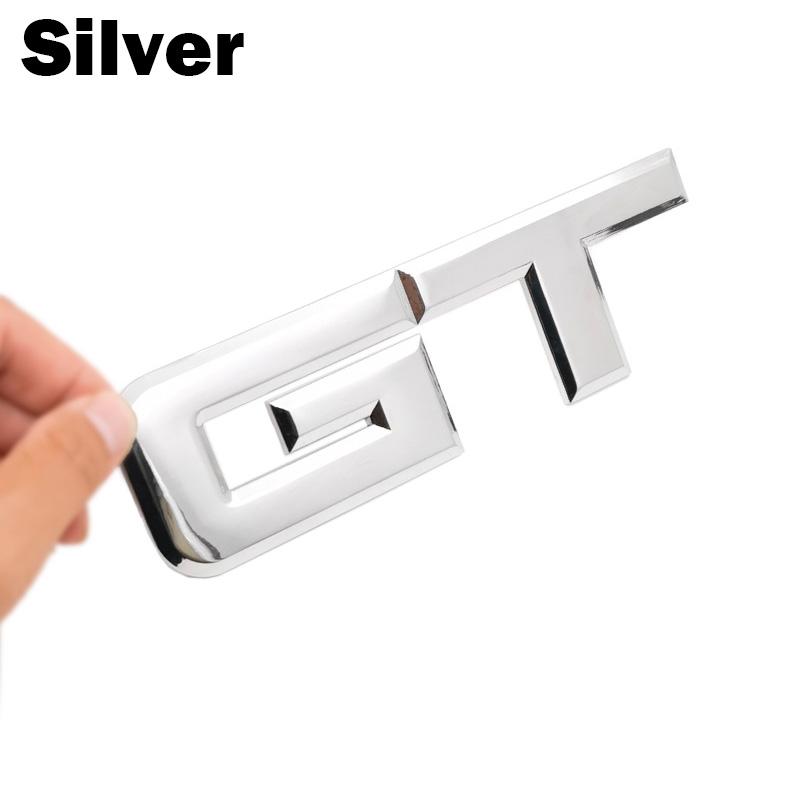 OTOKIT 3D Gt Logo Metal Badge Emblem Car Sticker Fashion Car Decor Sticker for Mustang Focus Mk 1 2 3 7 Mondeo Car Styling