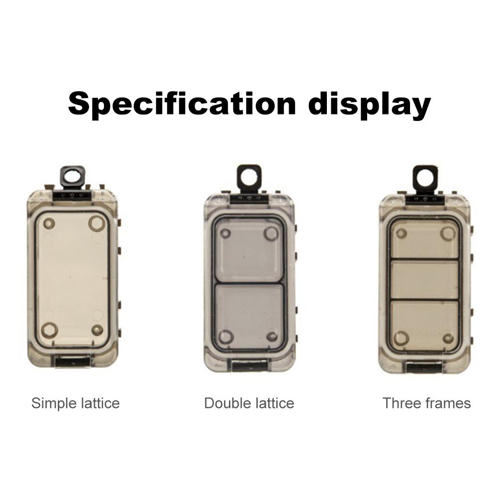6Pcs Magnetic Fishing Hook Outdoor Fishing Gear Accessories Box Waterproof Fishing Accessories Box Lures Hooks Baits Storage Box