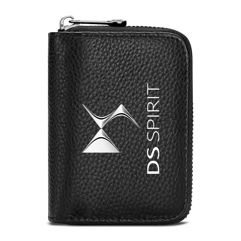 

Leather Car Driver License Credit Card Holder Case Wallet Car Accessories For Citroen C1 C2 C3 C4 C5 C6 C8 C4L DS3 DS4 DS5