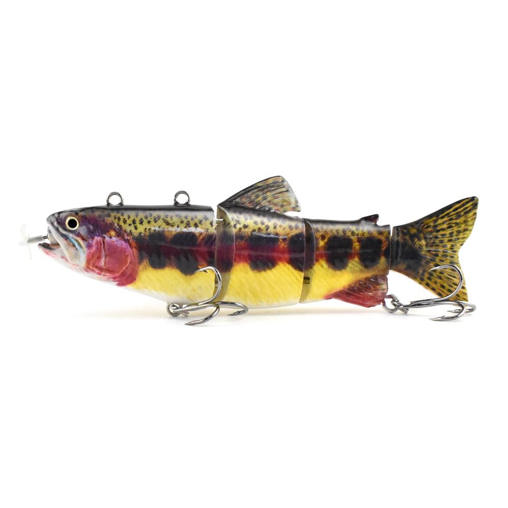 New Luya Bait Automatic Swimming Electronic Fish 130Mm 35G Propeller Smart Bait Rechargeable Luya Bait