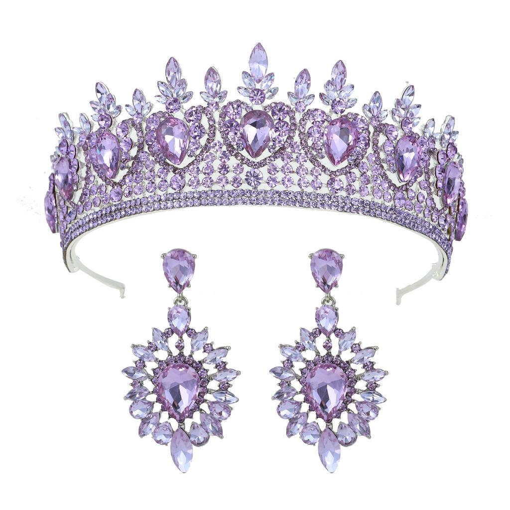 New Elegant High End Elegant Beauty Pageant Bridal Crown Headpiece Wedding Headband Hair Accessories