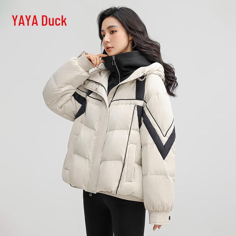 Yaya 2024 Women's Short Hooded Casual Down Jacket