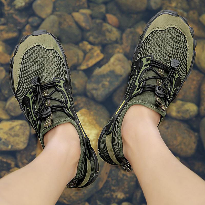Men Barefoot Aqua Shoes Women Water Shoes Man Fishing Wading Athletic Shoes Quick Dry Trekking Boots Beach Footwear Anti-Skid Sport Sneaker