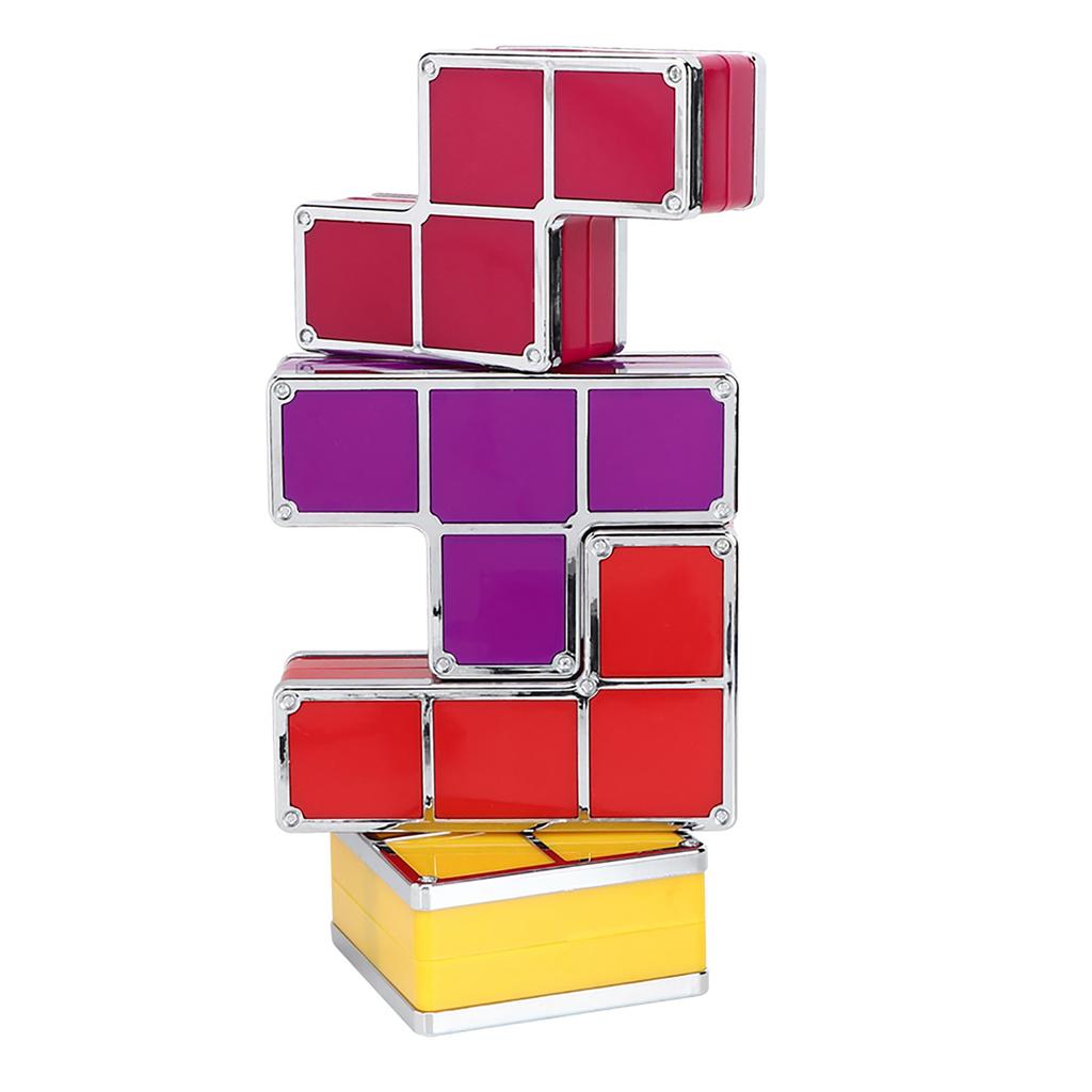 Luce LED Impilabile Puzzle Fai da Te Lampada da Tavolo Notturna Gioco di Costruzioni a Blocchi Decorazione