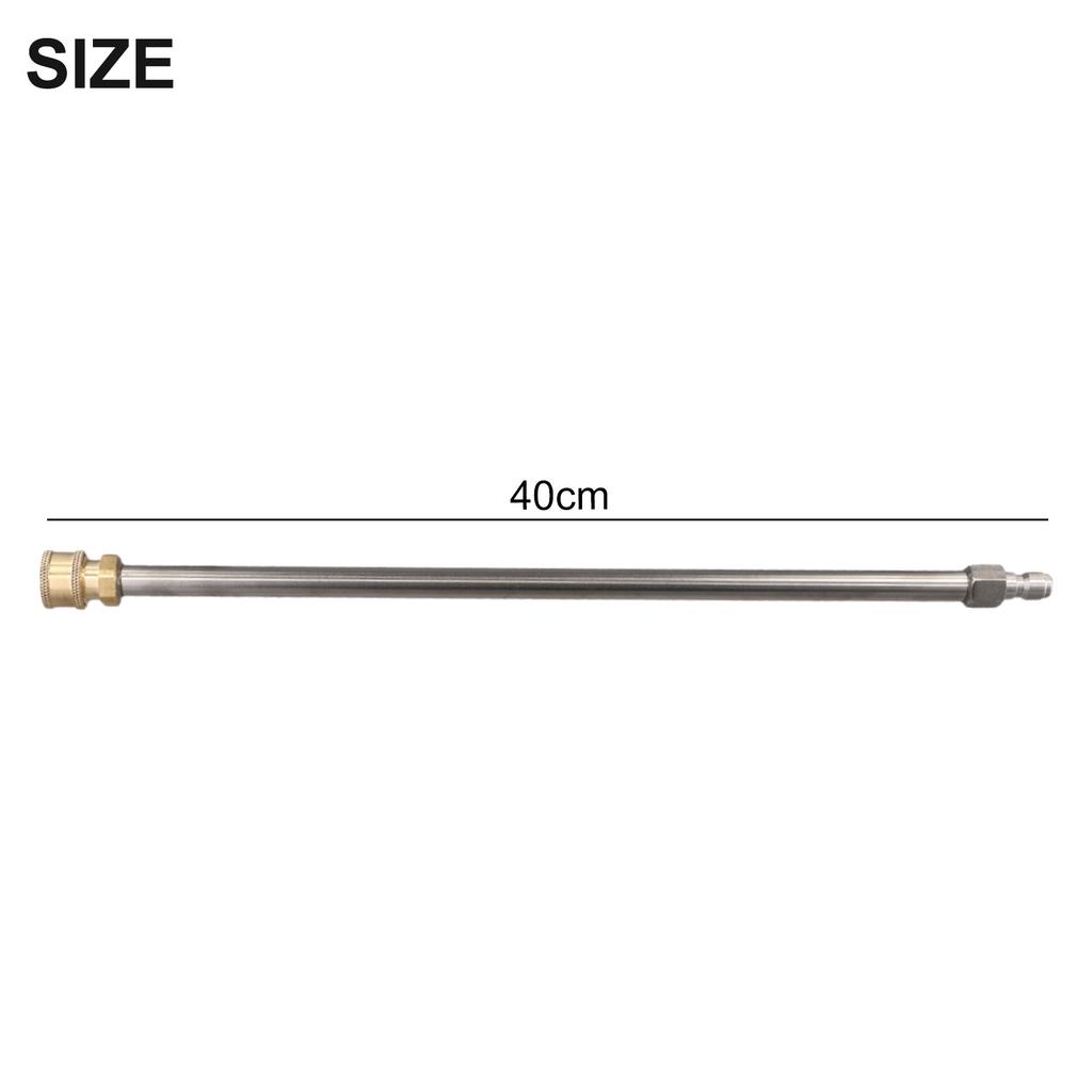 Weitgehend kompatibles Hochdruckreiniger-Werkzeug Edelstahl-Verlängerungsrohr, das mit den meisten verfügbaren Aufsätzen funktioniert