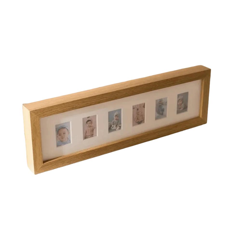 New Porous Picture Frame Wooden One-inch Photo Photo Frame Baby Keepsake Frame Commemorative Growth Record