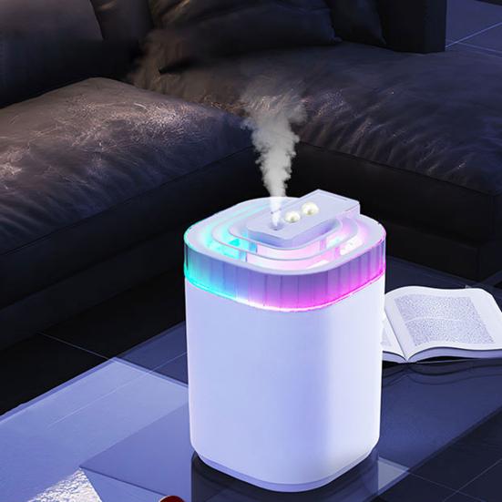 Nawilżacz Powietrza z Górnym Napełnianiem i Zimną Mgiełką do Sypialni 3L Duża Pojemność Cichy Nawilżacz Powietrza z Lampką Nocną dla Dziecka Pokoju Dziecięcego Roślin Wnętrz