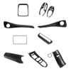 For BYD Dolphin Armrest Center Console Air Outlet Bright Strip Carbon Fiber Pattern Interior Protective Scratch Resistant Panel