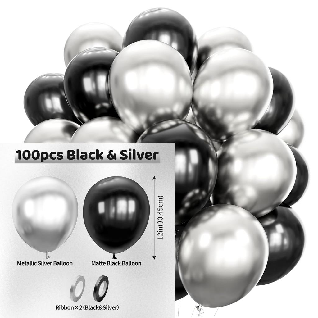 12inch 100pcs Multi-color Latex Balloon Set, Suitable for Weddings, Birthdays, Pop Parties, Bridal Showers, Family Gatherings