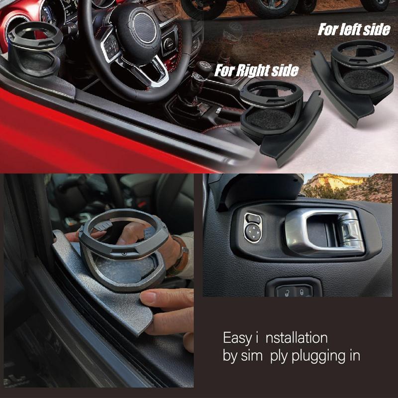 Window Cup Holder For Truck Vehicle Window Cup Holder Auto Beverage Drinking Bottle Holder Fits 2018-2024 Off-road Vehicles