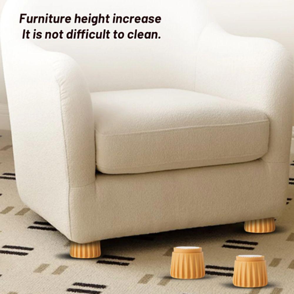 Adjustable Leg Risers Heavy Duty Anti-collision Pad 2Pcs Set Furniture Stopper Office Use