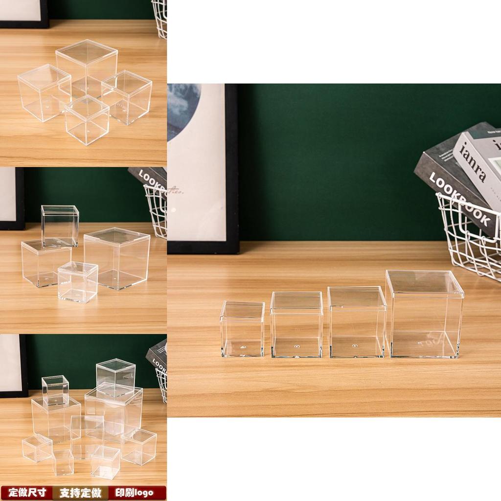 Modern Minimalist Clear Plastic Organizer Container With Lid For Stationery Toys Medicine