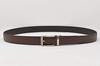 United Colors of Benetton BNMB1025 Easy-to-Attach Slide Lock Belt, Auto-Lock, No Holes, Checkered Pattern, Chocolate, Japan, Maximum Length: Approx. 1