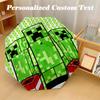 Windproof Folding Umbrella, 8‑Rib Auto Open Close Minecraft Umbrella for Rain Sun Protection