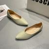 2024 New Arrival Spring Autumn Pointed Toe Comfortable Casual Retro Elegant Women's Shoes Shallow Mouth Breathable Flat Shoes