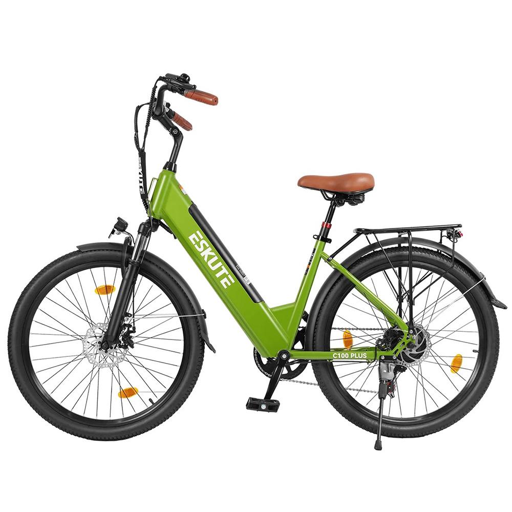 Electric Bicycle ESKUTE C100 26" 250W Motor LCD Display 36V 13AH City Ebike For Adult Top Speed 25Km/h Dual Disc Brake