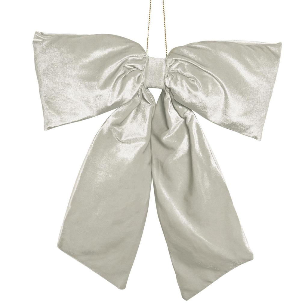 Velvet Bow Hanger 50x40cm Sage