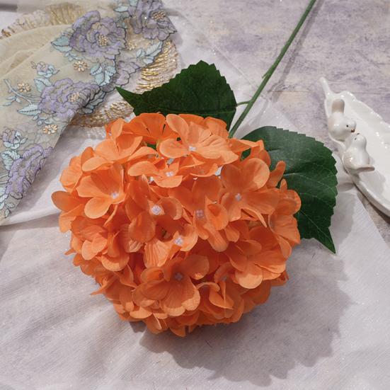 Real Touch Artificial Hydrangea Flower 27.5" Full Fake Hydrangea Flower Lifelike Faux Silk Hydrangeas for DIY Wedding Bouquet Spring Indoor