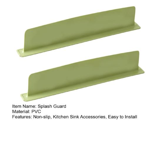 2 Piezas Protector Antisalpicaduras para Fregadero con Ventosa Antideslizante Protector contra Salpicaduras de Agua Reutilizable Tabla Protectora Antisalpicaduras para el Borde de la Encimera del Fregadero de la Cocina