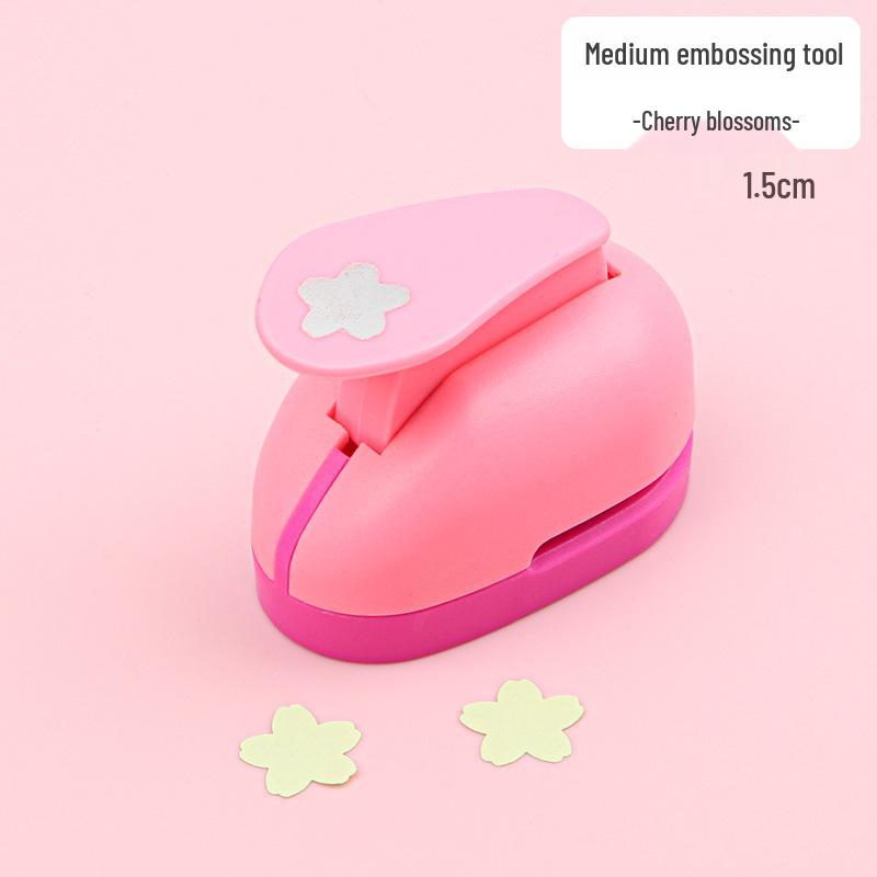 DIY Children's Embossing Machine: Kindergarten Paper-Cutting Tool with Large Flower Punch