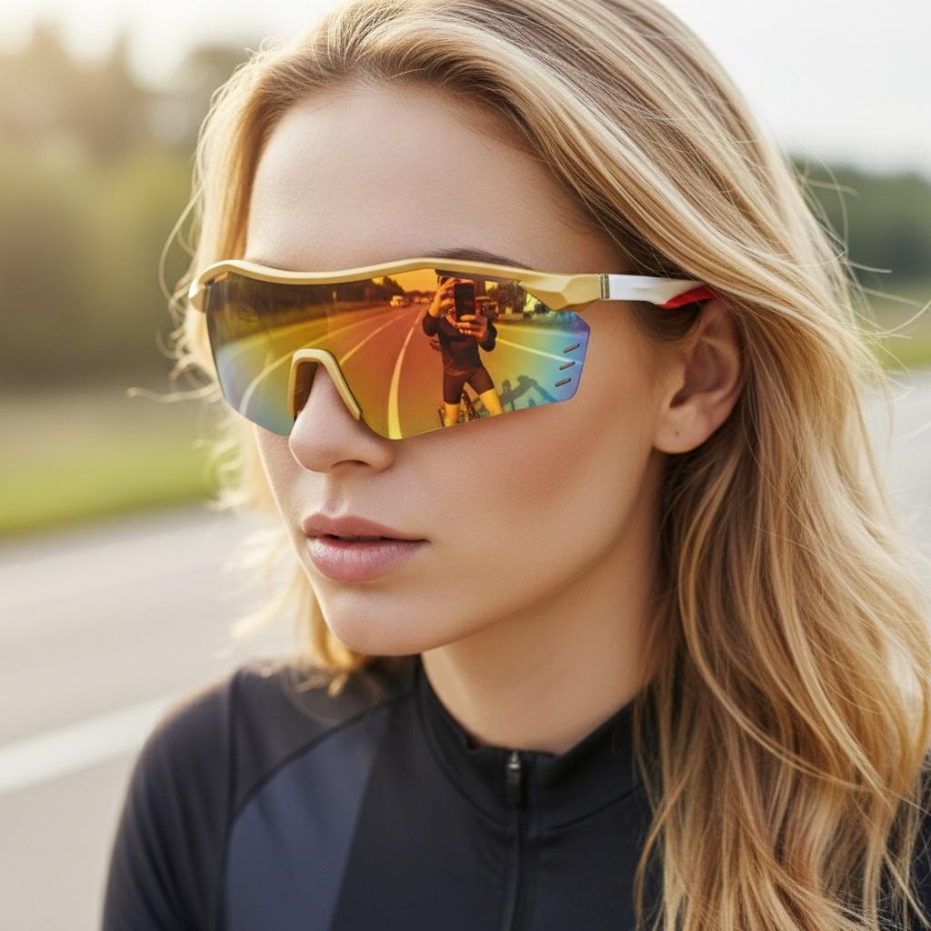 New Cycling Glasses Outdoor Sports Men's And Women's Colorful Sunglasses Mercury Mirror Windproof Sunglasses 3015