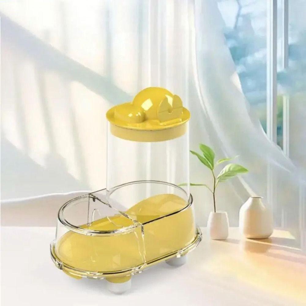 Large Capacity Pet Feeding Bowl Automatic Hamster Feeder  for Small Animals