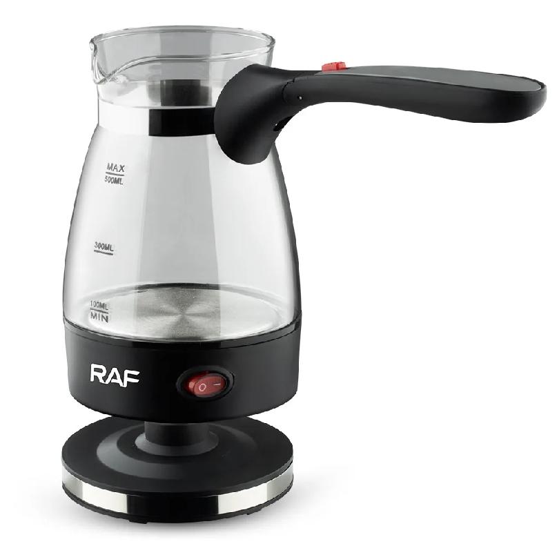 600 W elektrische Kaffeemaschine, türkische Kaffeekanne, Glas, italienische Mokkakanne, griechische türkische Kaffeemaschine, einfach für Haushalt, Büro, Geschenk