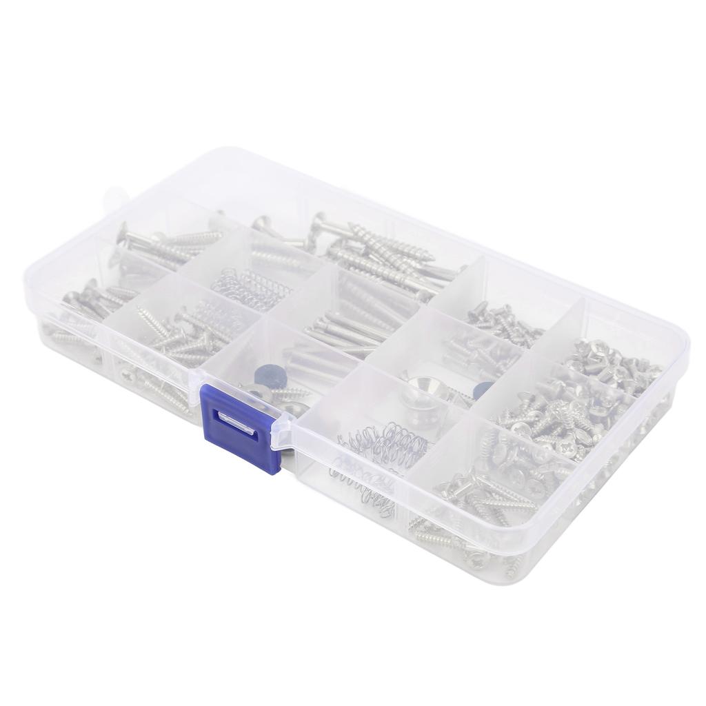 Electric Guitar Screw Kit Metal Screws Spring Strap Snap Assortment Set Repair Fasteners