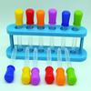 ABS Plastic Graduated Test Tubes Set Clear ABS Droppers Pipettes with Scale for Liquid Transfer School Lab Experiments