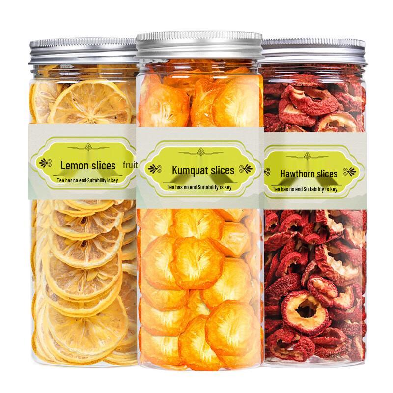 Dried Fruit & Herbal Tea Three-Can Combo