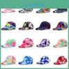 Boné de Baseball Tie-dye da Moda Para Atividades ao Ar Livre de Verão e Proteção Solar Para Adolescentes Personagens Incluídos)