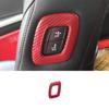 Cover Trim Power Seat Control Button Red For Toyota Camry 2018- Carbon Fiber
