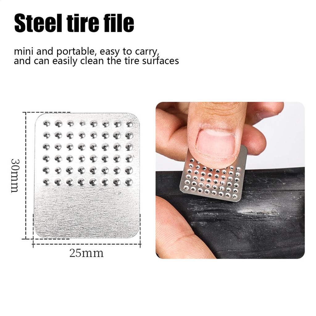 Bike Tire Repair Kit Inner Tube Patch Kit Portable Adhesive Anti-leak Puncture Sealant For Commuting ATV Trail Riding Motorcycle