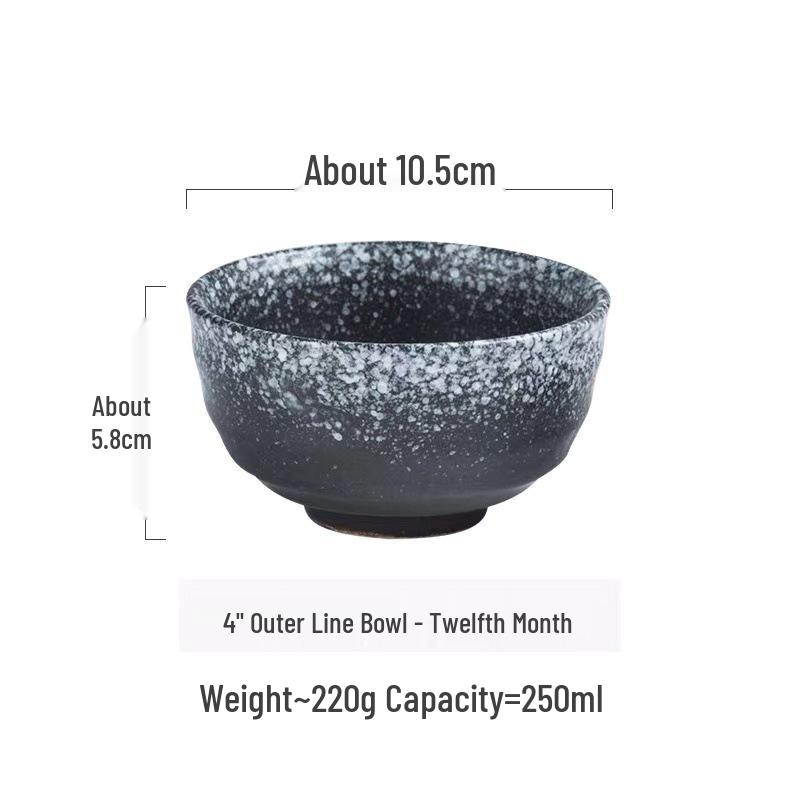Japanese Ceramic Rice & Salad Bowl – Small, Versatile Soup & Breakfast Bowl for Home or Restaurant Use