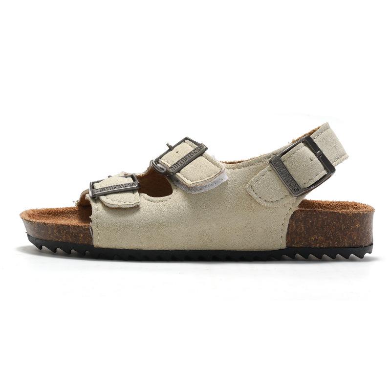 2026 Spring/Summer Children Boys Girls Cork Sandals One-word Shoes Flip-flops Tide Beach Edition KWN