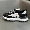 Shoes Spring and Summer New Leather Breathable Mesh Dad Shoes Soft Sole Jogging Sports Casual Shoes Bc
