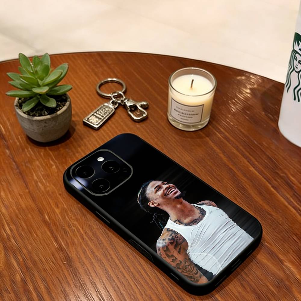 Ja Morant Phone Case Soft Silicone Black For IPhone 17 16 15 14 13 12 11 X XR Plus Pro Max Plus
