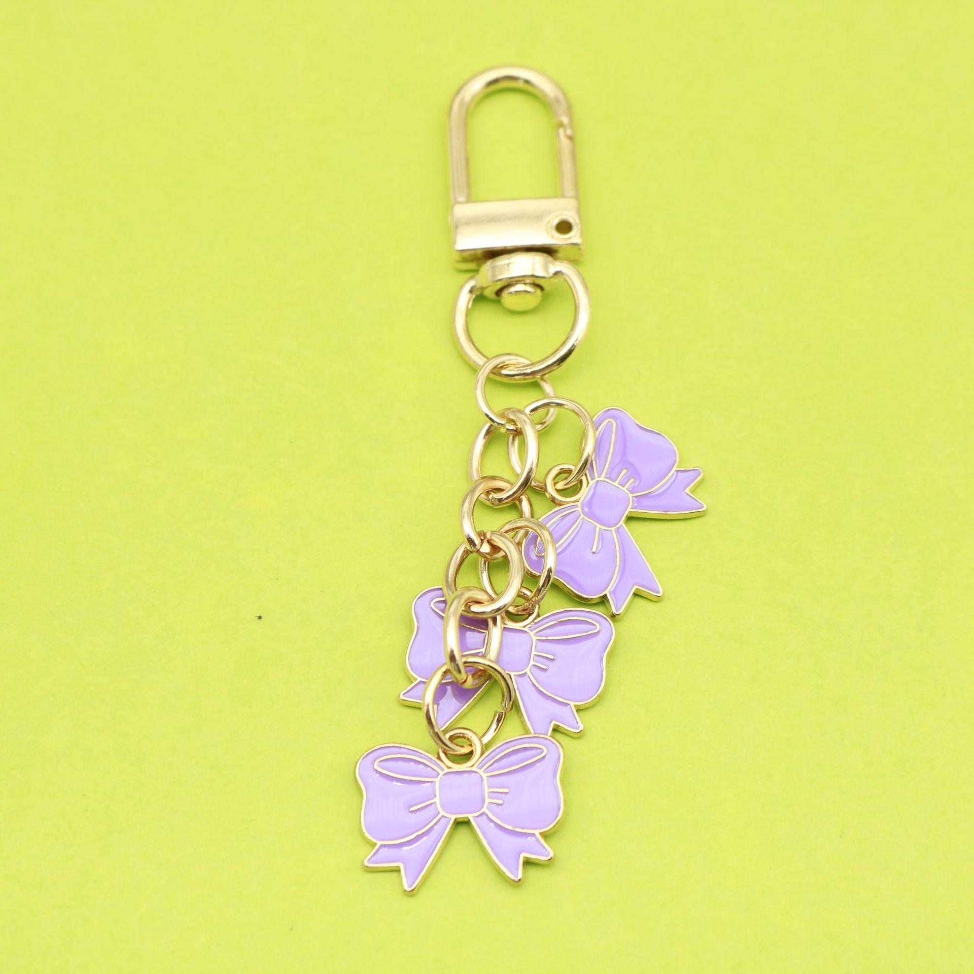 Bow-Knot Alloy Keychain & Bag Pendant фиолетовый