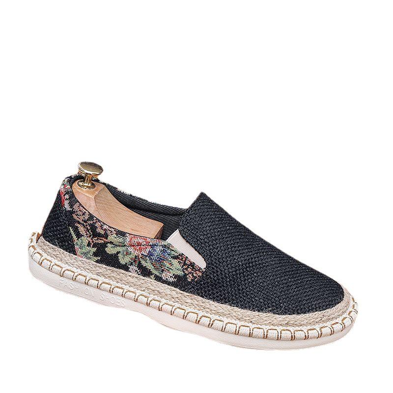 Men's Autumn Canvas Slip-Ons: Soft Sole Linen Casual Shoes