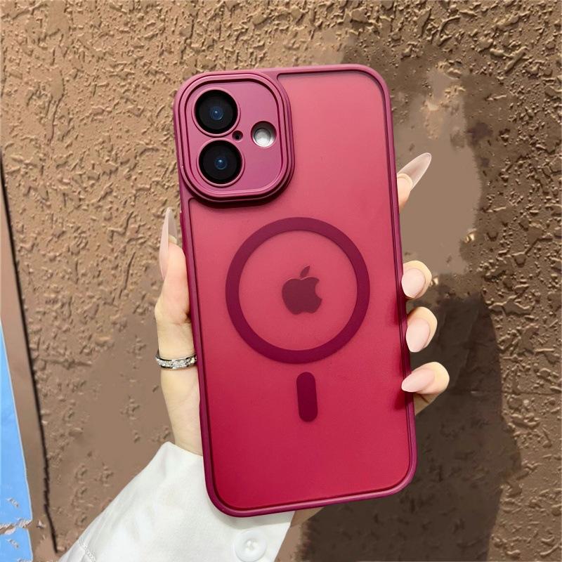 Applicable To Apple 17 Yadun Frosted Skin Sensitive Magnetic Suction Phone Case IPhone 16 Full Pack Lens Film Protection Case