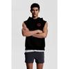 H M Sleeveless Sports Hoodie Loose Fit dryMove Black dopaMine rusH