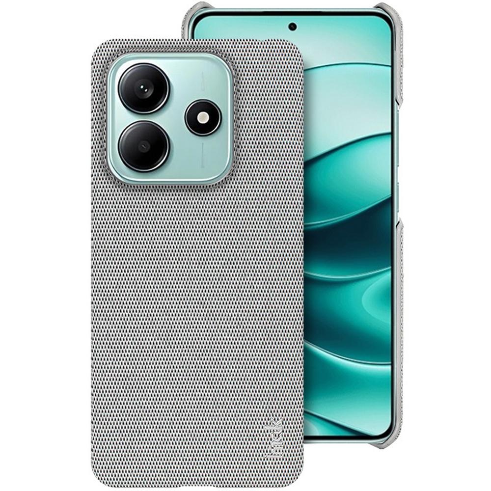 IMAK Ruiyi Series for Xiaomi Poco M7 Pro 5G/Redmi Note 14 5G Case Fabric Texture Leather+PC Phone Back Cover