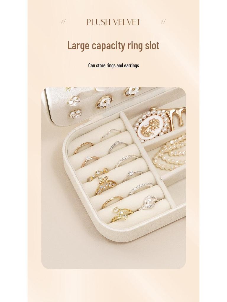 Katherge High-End Stud Earring & Lipstick Jewelry Storage Box