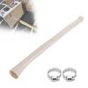 Exhaust Heat Insulation Sleeve Kit, Fiber Exhaust Pipe Heat Sleeve with 2 Clamps, High Temperature Protection Wrap for