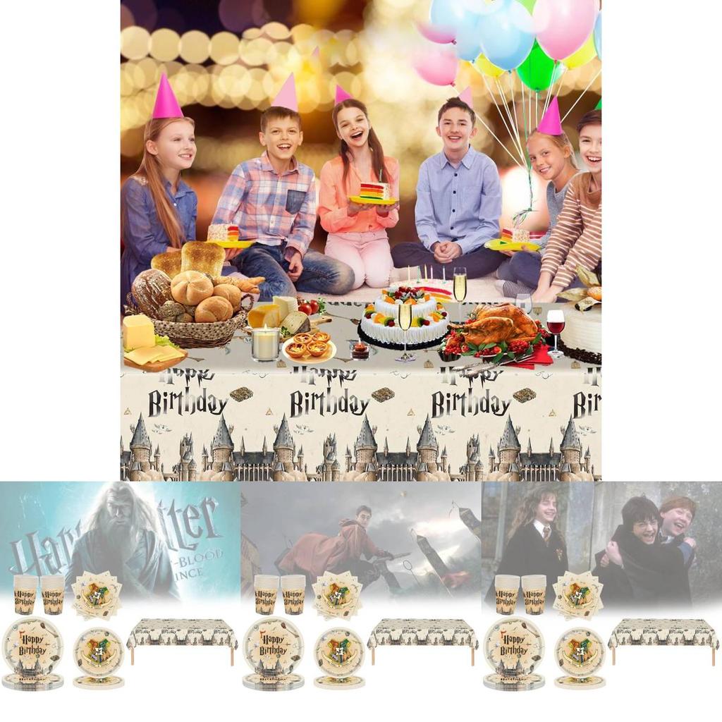 Magical Harry Potter Themed Party Disposable Tableware For Kids Birthday Celebrations