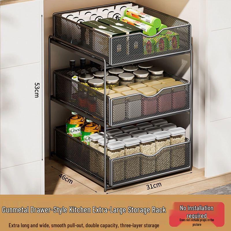 Ausziehbares Unterschrank-Aufbewahrungsregal