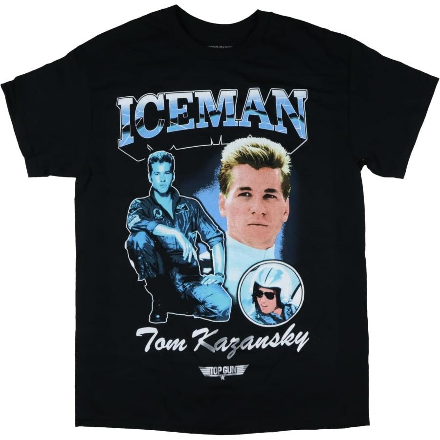Top Gun Shirt Mens Ice Man Tom Kazansky Adult Short Sleeve Graphic Tee XXXXXL чёрный